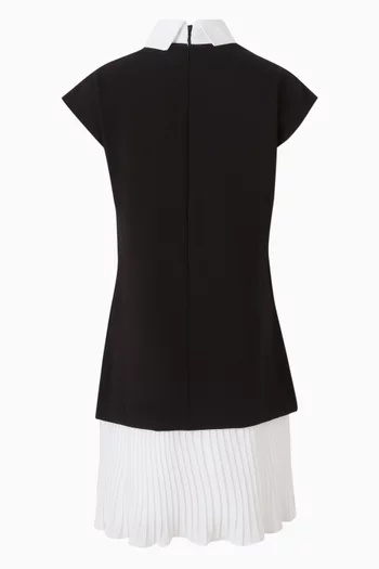 Pleated Sleeveless Dress