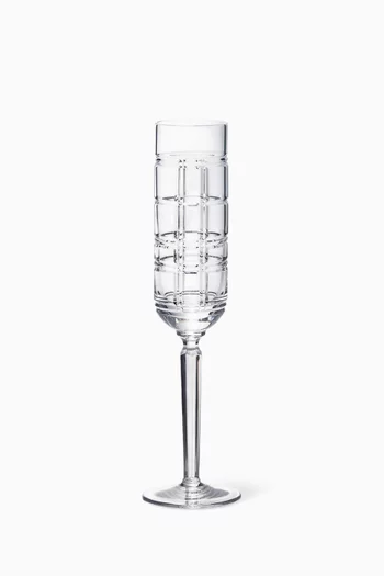 Hudson Plaid Champagne Flute Glass