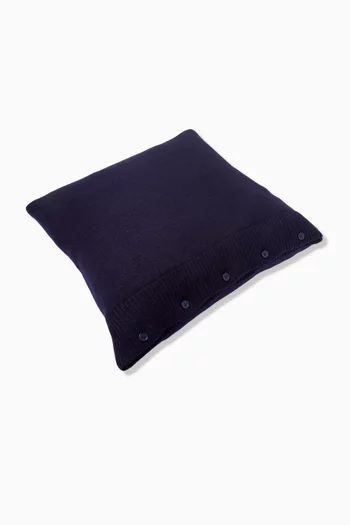 وسادة مزينة بدب بولو صوف