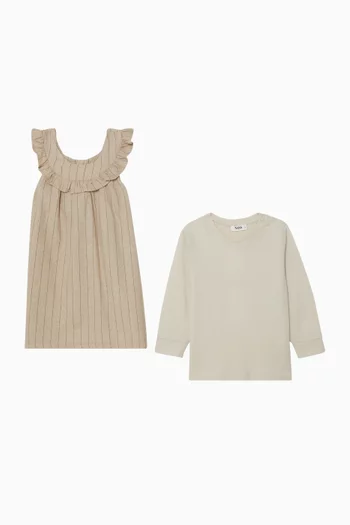 طقم بلوزة وفستان