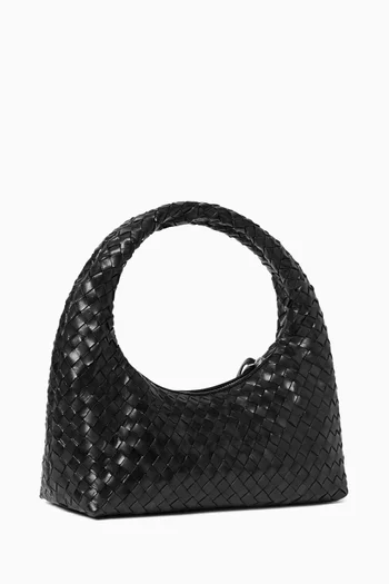 Small Mercer Shoulder Bag in Woven Leather