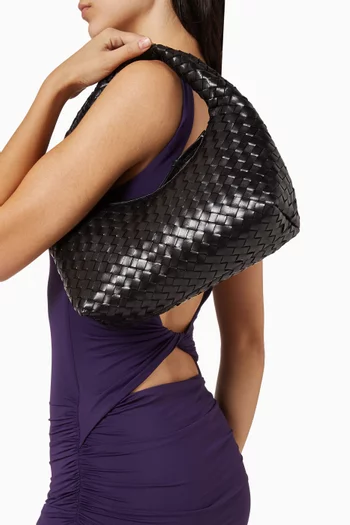 Small Mercer Shoulder Bag in Woven Leather