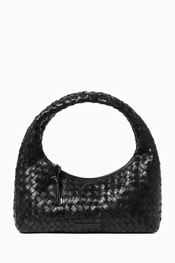 Small Mercer Shoulder Bag in Woven Leather