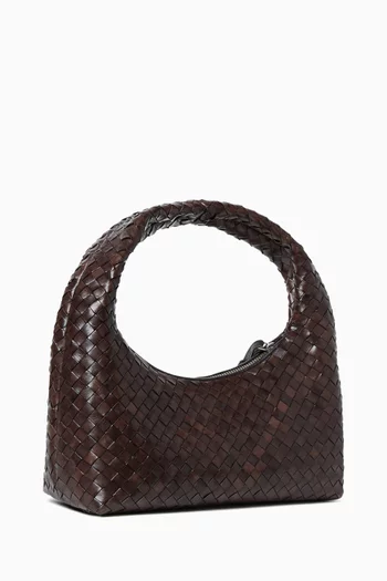 Small Mercer Shoulder Bag in Woven Leather
