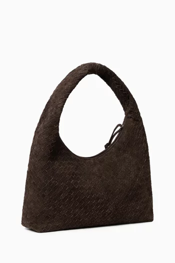 Medium Willow Hobo Bag in Suede