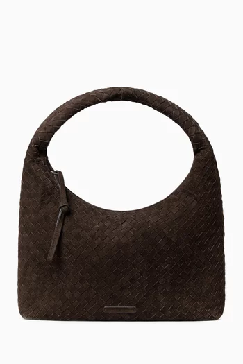Medium Willow Hobo Bag in Suede