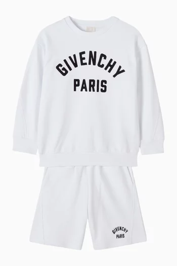 Logo Sweatshorts in Cotton Fleece