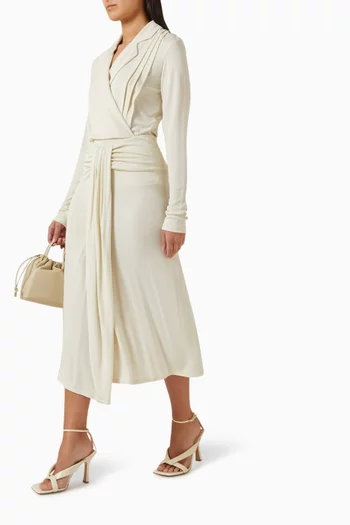 تنورة بتصميم ملفوف جيرسيه