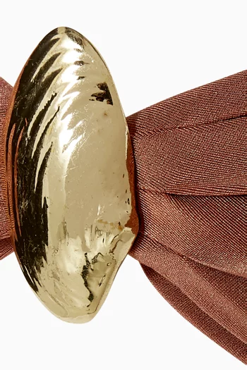 x Camila Coelho Golden Dune Seashell Bikini Top