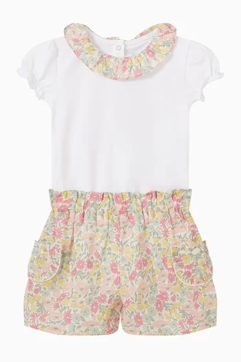 شورت بنقشة زهور