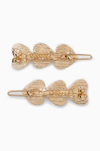 Heart Hair Clips, Set of 2