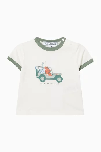 Car Graphic-print T-shirt in Cotton
