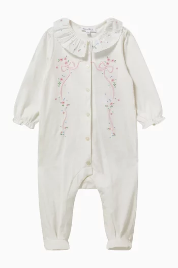 Floral-embroidered Pyjama