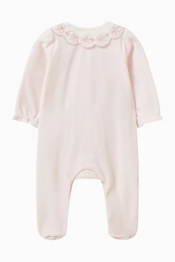 Scalloped Collar Romper