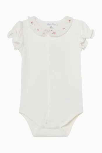 Floral Ruffle Bodysuit