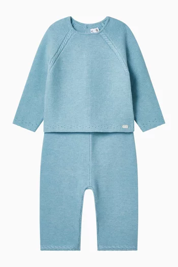 Sweatshirt & Pants Set in Knit