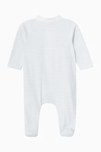 Striped Sleepsuit in Cotton