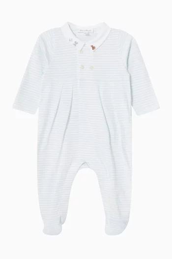 Striped Sleepsuit in Cotton