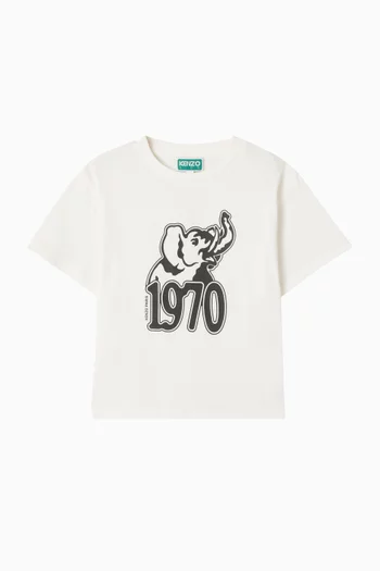 1970 Graphic Logo T-shirt in Cotton