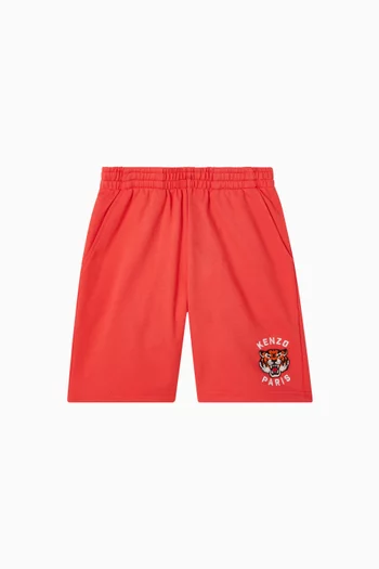 Tiger Logo-print Bermuda Sweatshorts in Cotton
