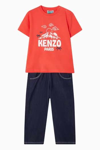 Mountain Logo T-shirt in Organic Cotton