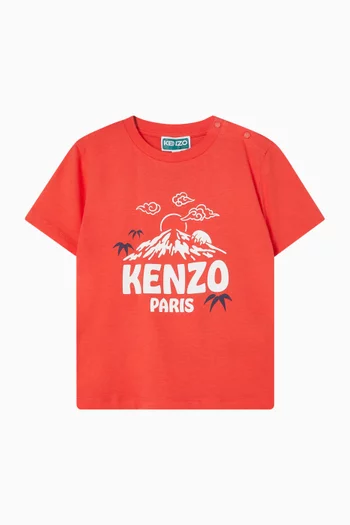 Mountain Logo T-shirt in Organic Cotton