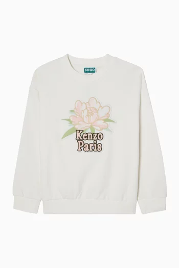 Logo-print Sweatshirt in French Terry