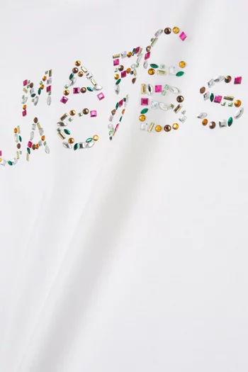 Crystal Logo T-shirt in Cotton