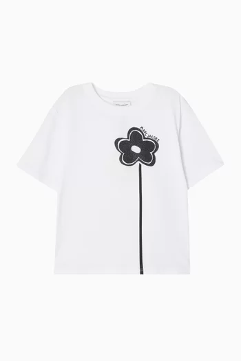 Daisy Print T-shirt in Cotton