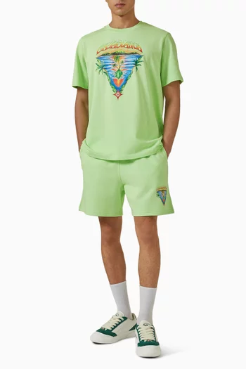 Innocence Triangle Sweat Shorts in Cotton-fleece