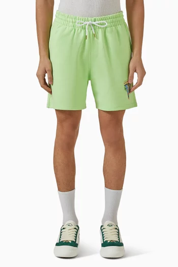 Innocence Triangle Sweat Shorts in Cotton-fleece