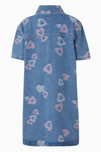 Heart Dress in Denim