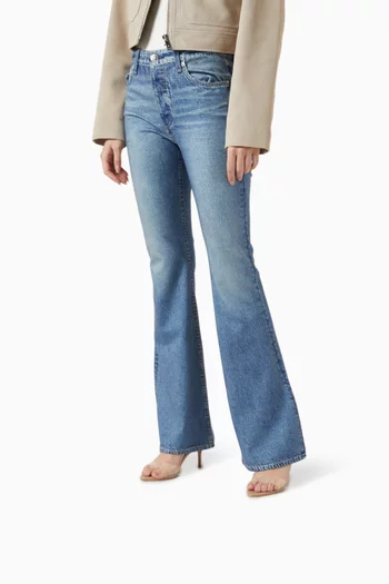 حذاء هالي مفتوح من الخلف بكعب 70 مم جلد