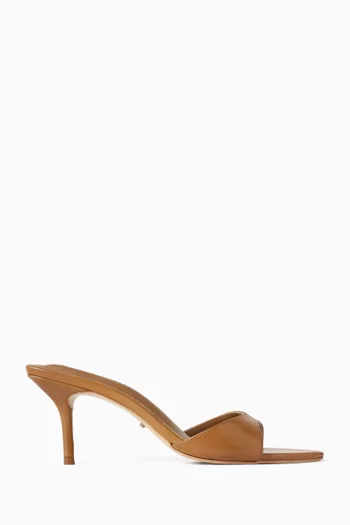 Hallie 70 Mules in Leather