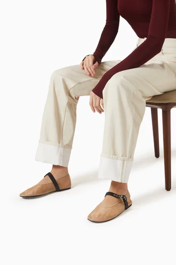 حذاء باليرينا ميمزي بكعب مسطح