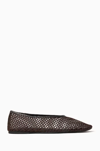 Mazey Ballerina Pumps in Mesh