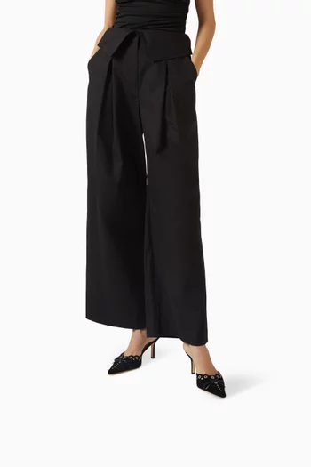 حذاء شاي مفتوح من الخلف بكعب 80 مم شمواه