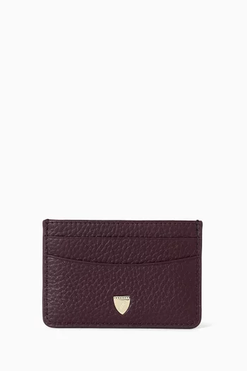 حافظة بطاقات رفيعة جلد بارز الملمس