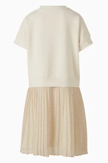 فستان بنمط سويت شيرت بطيات