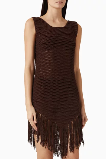 Kira Mini Dress in Crochet