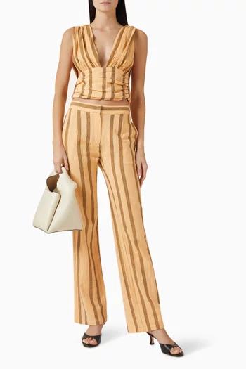 Soli Striped Top in Cotton