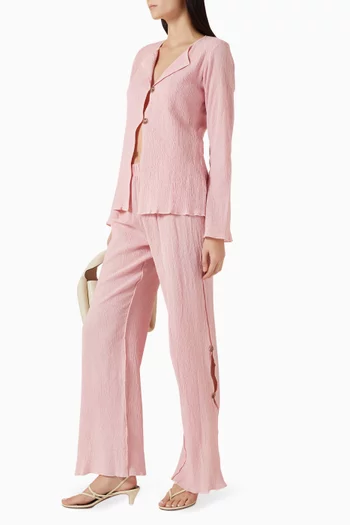 Malaika Crinkled Top in Cotton