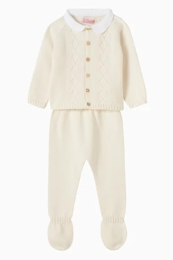 Marlo Top & Leggings Set in Cotton-knit