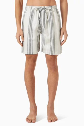 Striped Drawstring Shorts