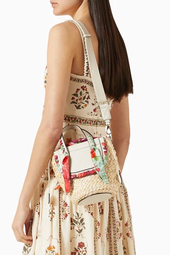 حقيبة هابانيرا حرير وجلد