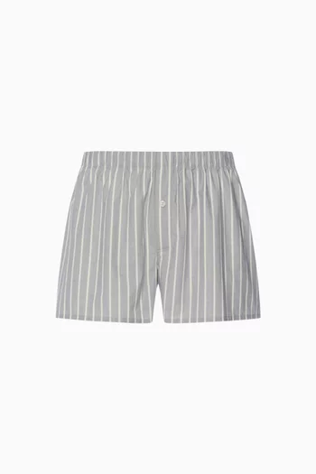 Fancy Woven Boxer Shorts in Cotton