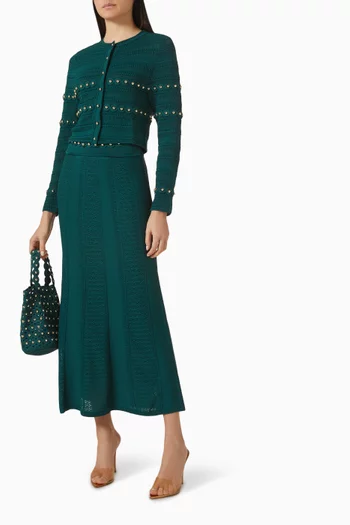 Laneo Knit Cardigan in Viscose Blend