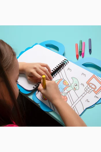 Dino Colouring & Sticker Book Set