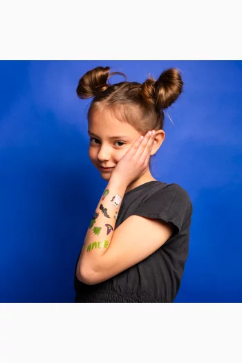 Ghost Tattoo & Glow Party Nail Stickers Set