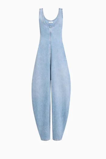 Round Jumpsuit in Denim